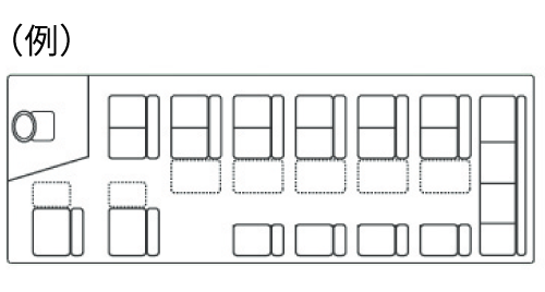 送迎用マイクロバス座席表